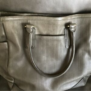 Coach leather tote